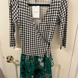 DVF wrap dress with tag